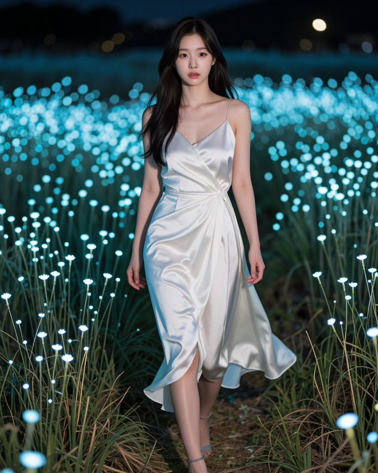 빛나는 꽃밭의 소녀